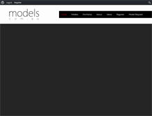 Tablet Screenshot of models.com.au